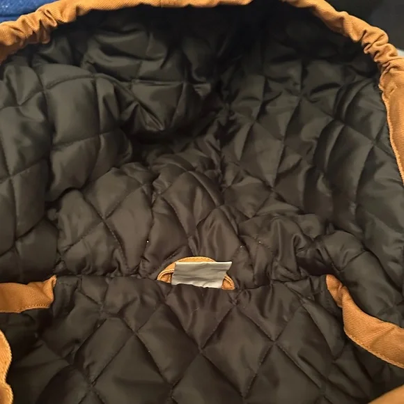 Carhartt Kids' Tan Hooded Puffer Jacket - Picture 5 of 6